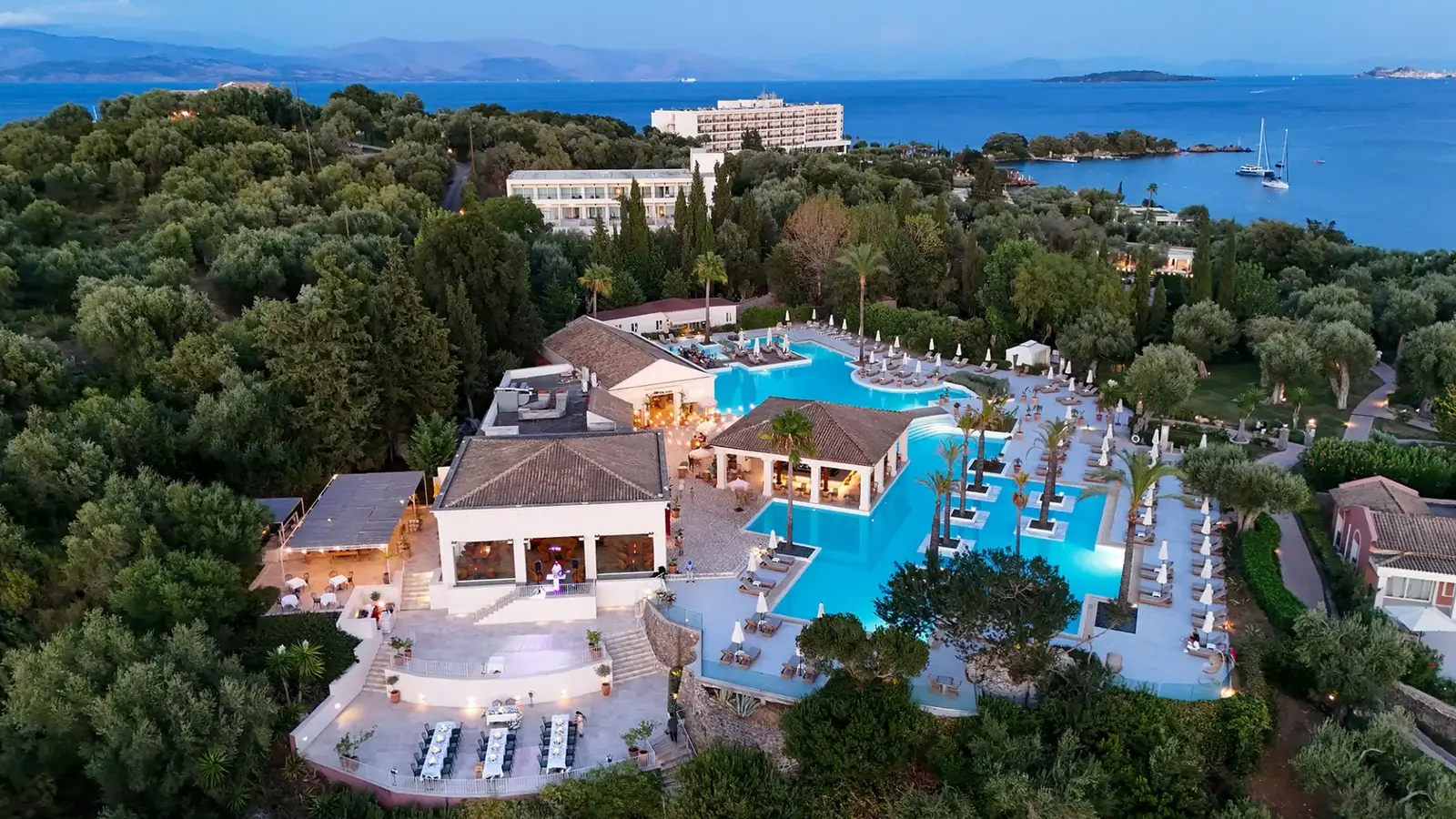 Aerial wedding photography in Corfu by Stamatis Katapodis