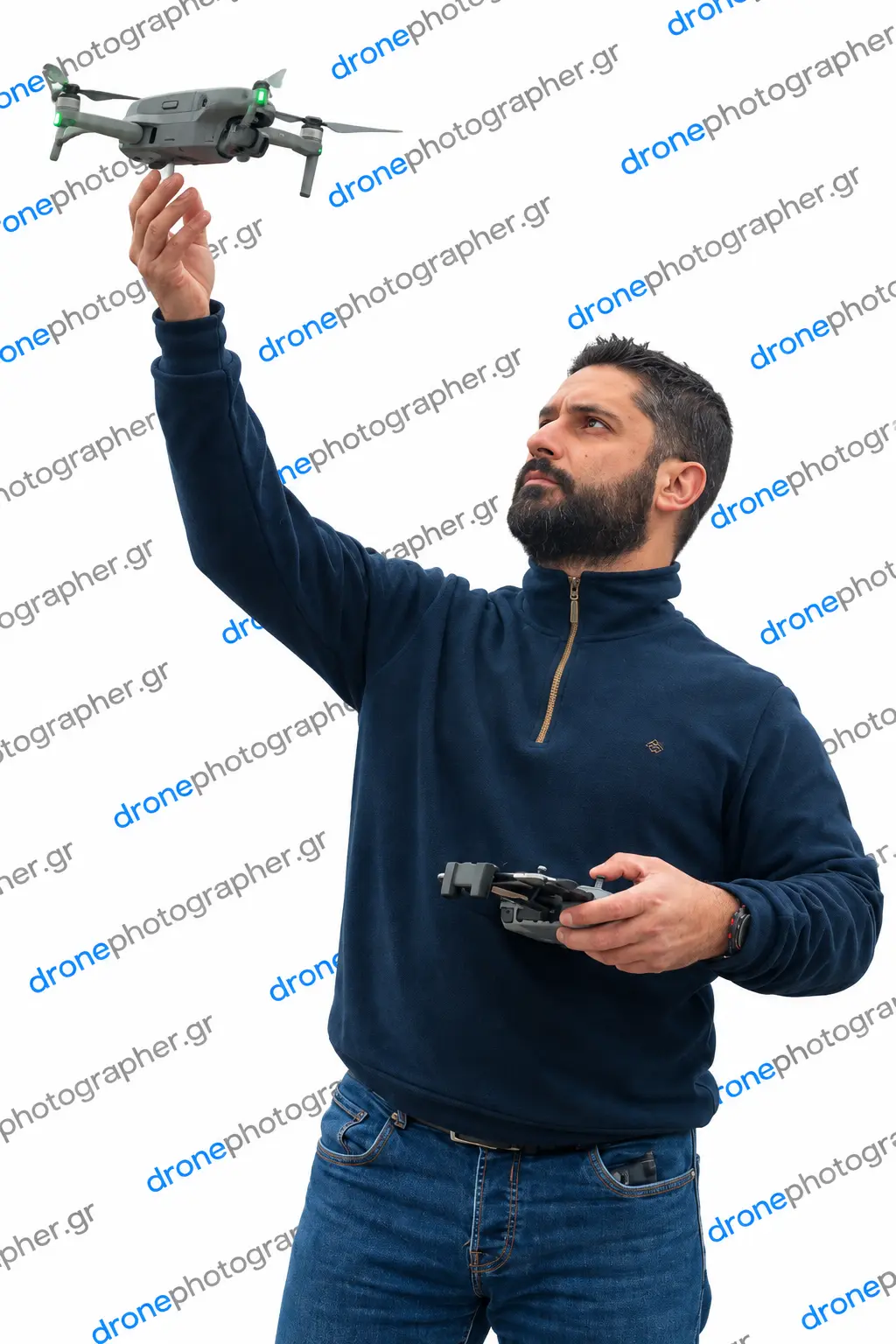 Basilis Galatas, certified drone pilot in Agrinio